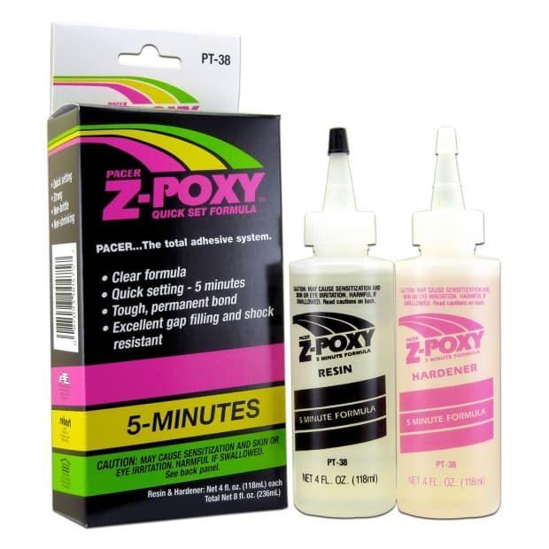 Cola Epóxi Zap Z-Poxy 5 Minute 8OZ