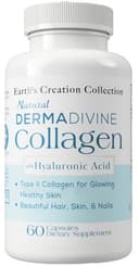Anúncio: Colágeno Earth's Creation Derma Divine Collagen Hyaluronic Acid (60 Cápsulas)