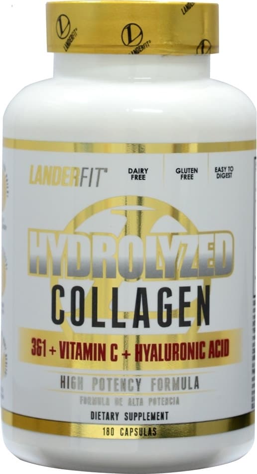Colágeno Landerfit Hydrolyzed Collagen (180 Cápsulas)