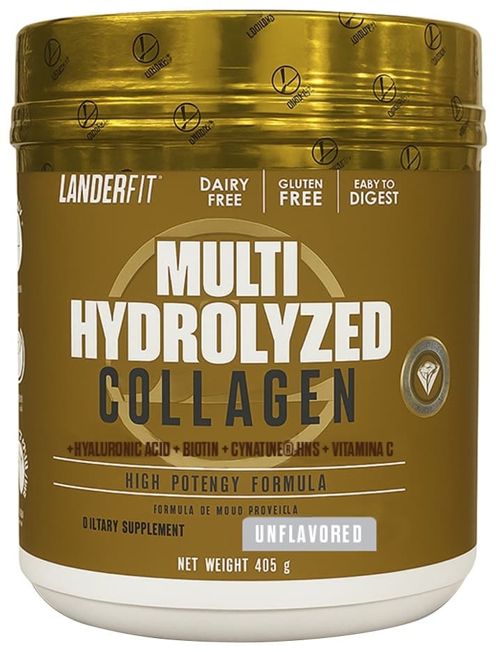 Colágeno Landerfit Multi Hydrolyzed Collagen Unflavored - 336G