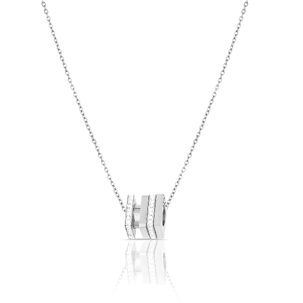 Colar Feminino Daniel Klein Joyas Dkj.2.4003-1 Prata