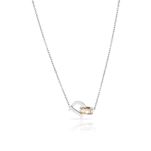 Colar Feminino Daniel Klein Dkj.2.4004-2 Prata/Dourado