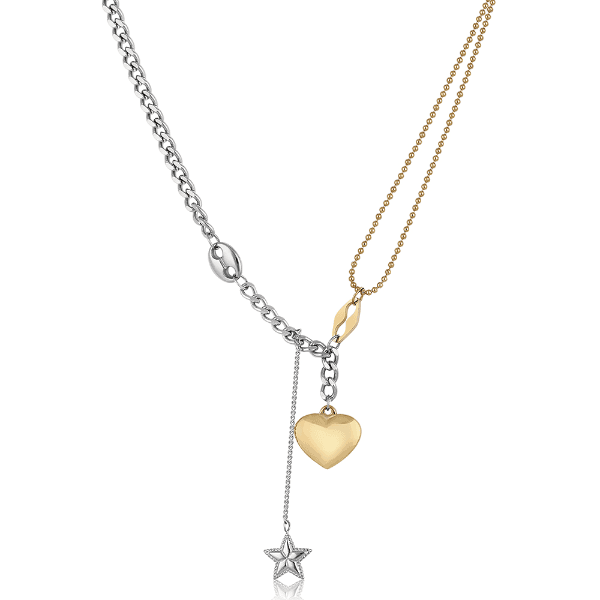 Colar Feminino Daniel Klein Dkj.3.20011-3 Prata/Dourado