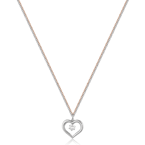 Colar Feminino Daniel Klein Dkj.3.20012-4 Prata/Rose Gold