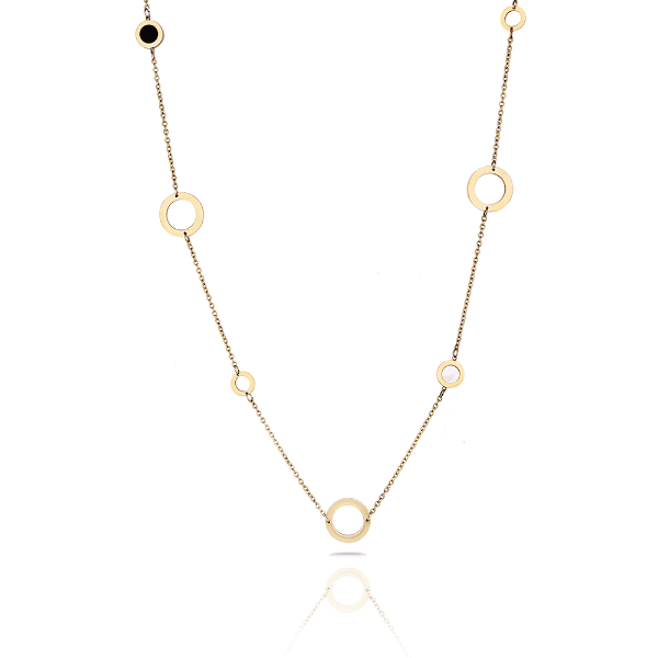 Colar Feminino Freelook Frj.3.6003-2 Em Aço Inoxidável Dourado