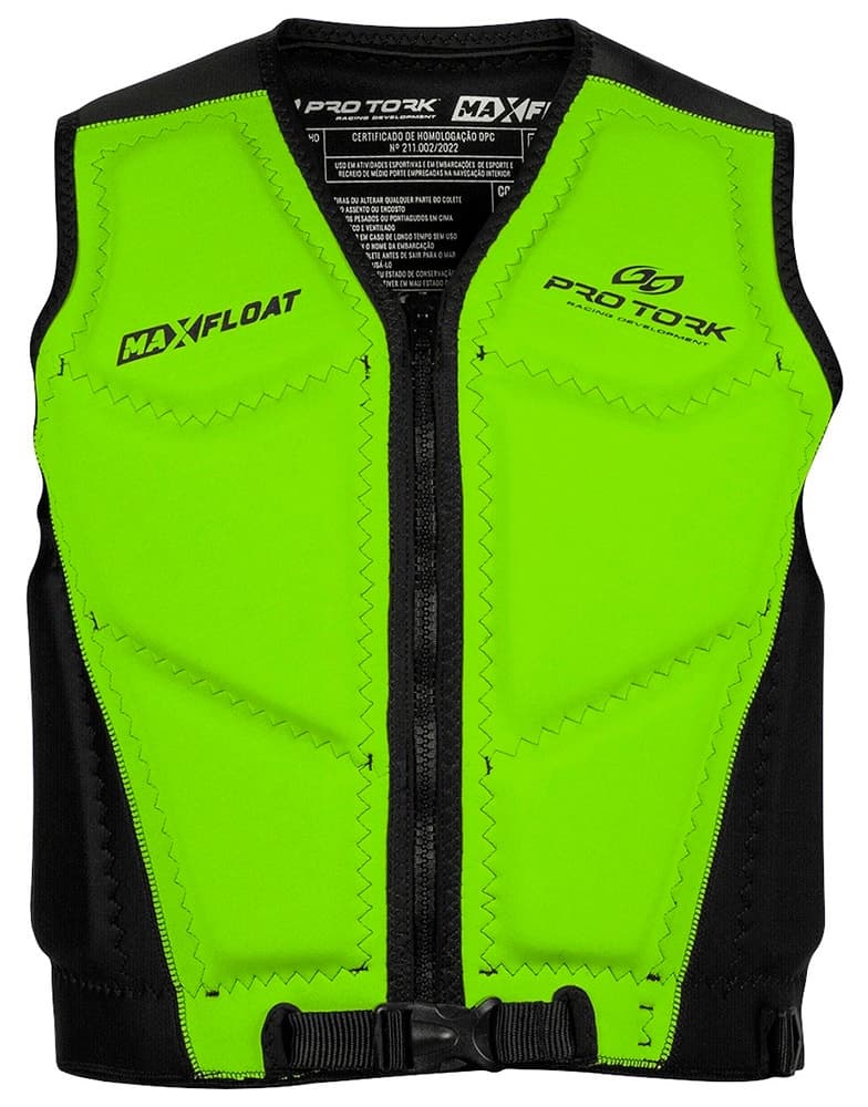 Colete Salva-vidas Pro Tork Max Float Cln-03PTVD Verde