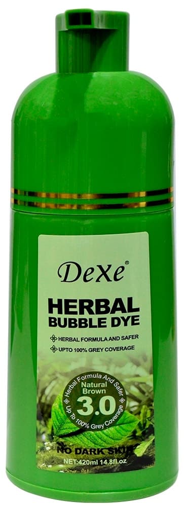 Coloração Dexe Herbal Bubble Dye 3.0 Castanho Natural - 420mL