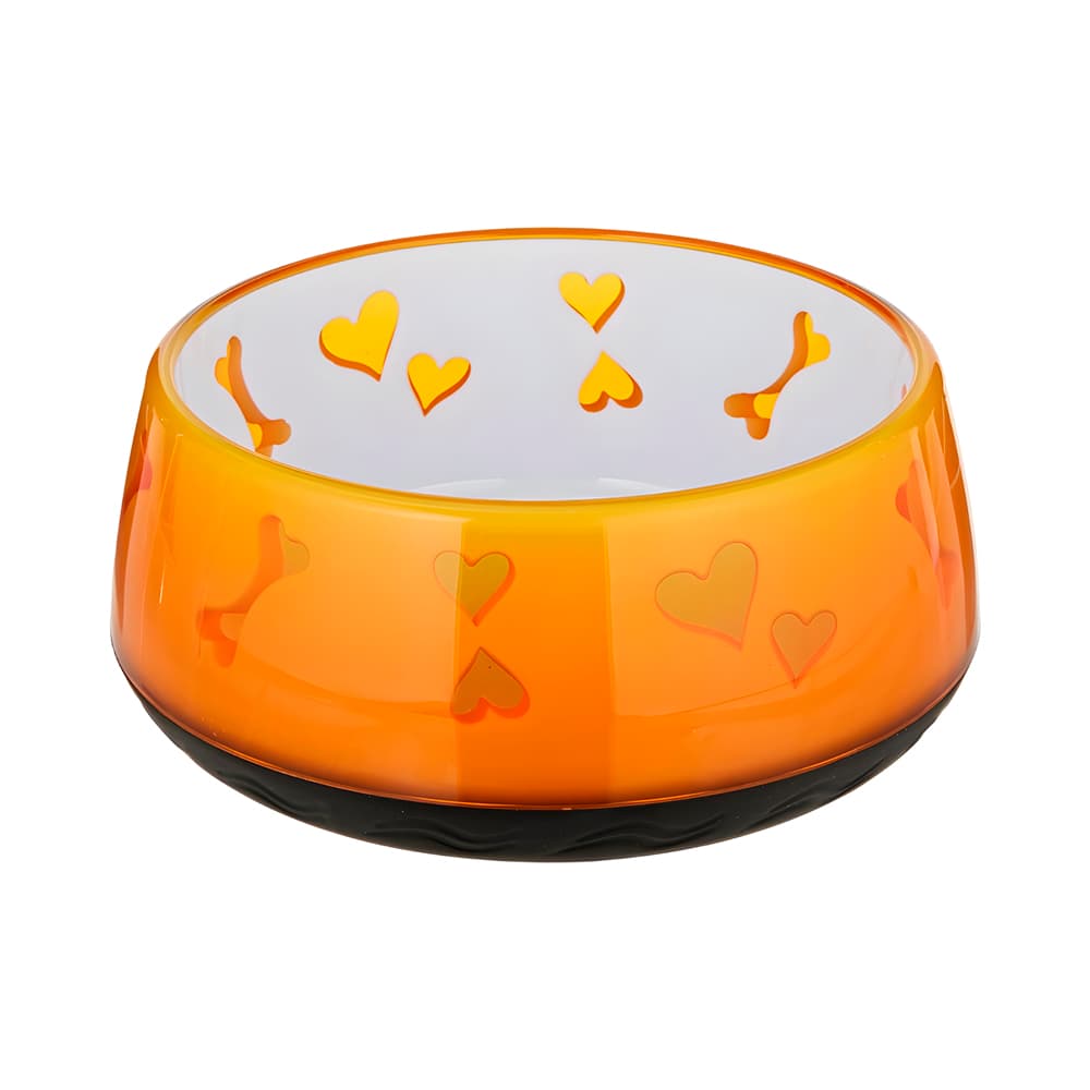 Comedouro para Cães Dog Love 17CM 900ml Laranja