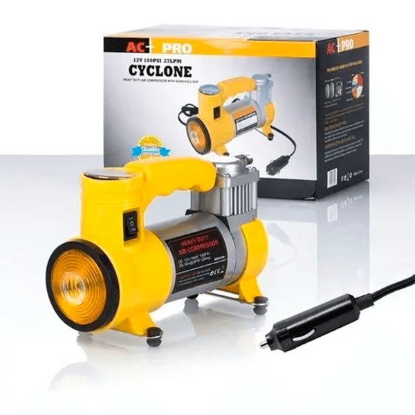 Compressor de Ar Elétrico Lw18106 para Carro 13.8V 150PSI 35LPM Amarelo