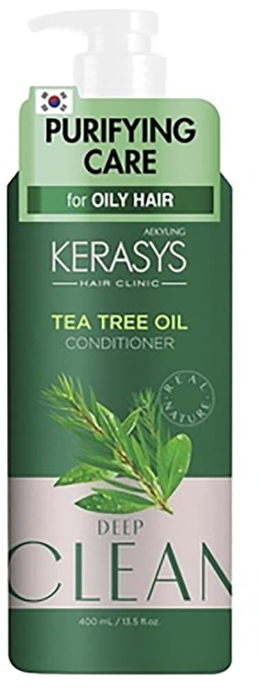 Condicionador Kerasys Hair Clinic Tea Tree Oil Deep Clean - 400mL