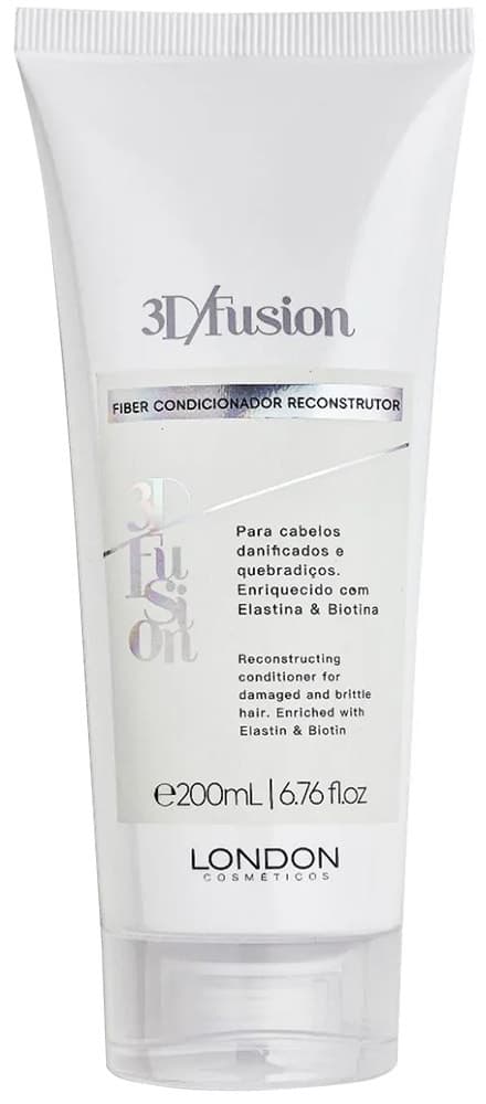 Condicionador London Cosméticos 3D Fusion Reconstrutor - 200mL