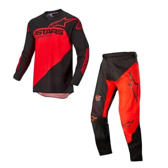Conjunto Alpinestars Racer Supermatic ANTH/ORG Tamanho L