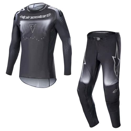 Conjunto Alpinestars Supertech Laser 23 Preto/Reflex Tamanho Xl