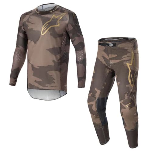 Conjunto Alpinestars Supertech Squad 23 D.BRW/KNG/GLD Tamanho 2XL