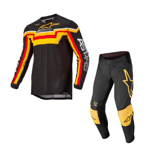 Conjunto Alpinestars Techstar Quadro of Wh Bln Bred Tamanho M