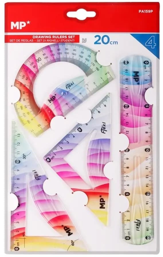Conjunto de Réguas Main Paper PA159P (4 Peças)