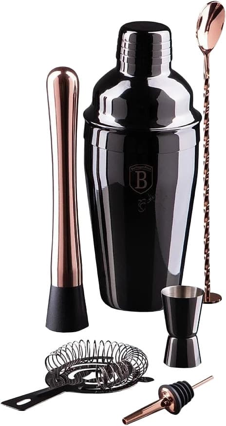 Conjunto de Utensílios para Coquetéis Berlinger Haus Black Rose Collection - Bh-8545