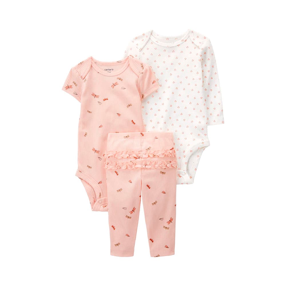 Conjunto Infantil Carter's 3 Peças Menina