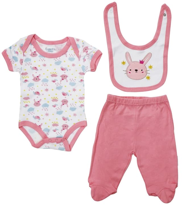 Conjunto para Bebê Everfit 11961S Rosa - Feminino