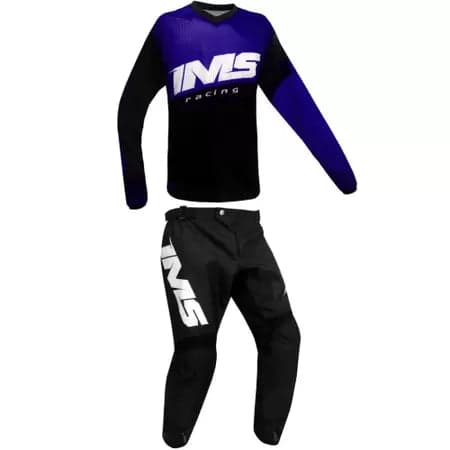 Conjunto para Motocross Ims Laranja/Preto Tamanho G
