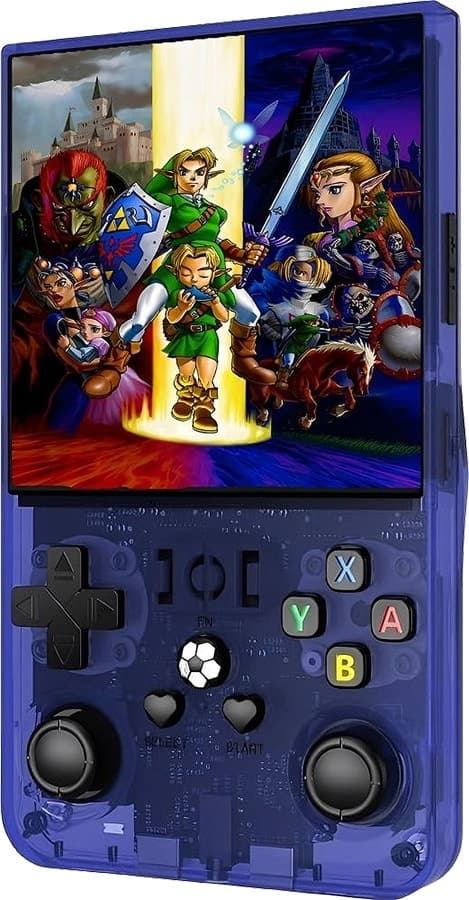 Console de Jogos Portátil Sjgam R36 Max - Azul