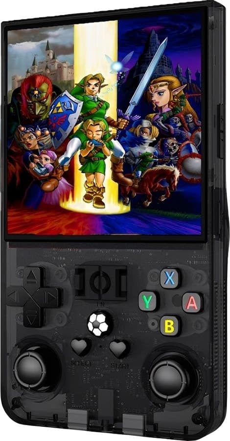 Console de Jogos Portátil Sjgam R36 Max Preto