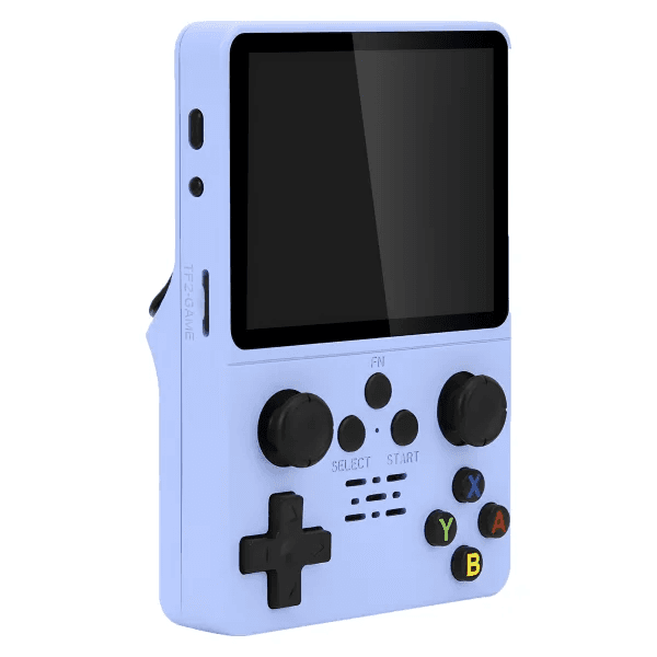Console Portátil GameBoy Switch R35S Recarregável PS1/PS2/PSP 3.5" 1GB Azul Claro