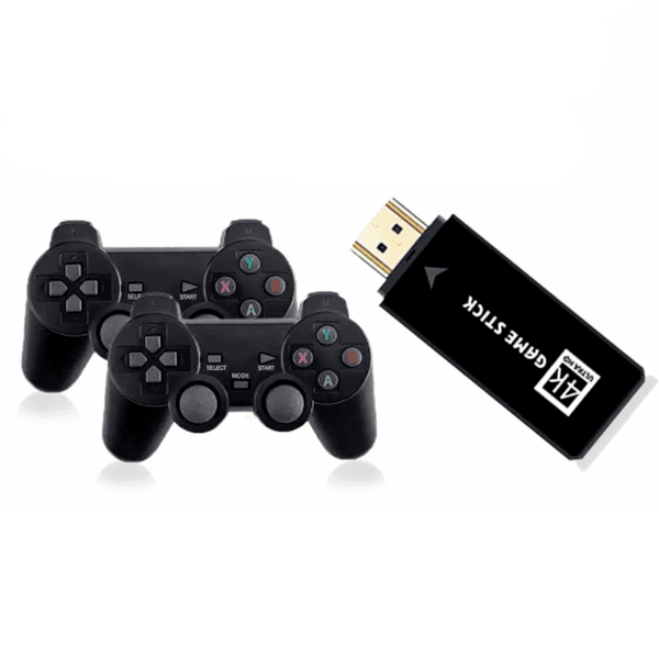 Console de Videogame Stick Lite 4K 64GB com 10000 Jogos Retro Games e 2 Controles Sem Fio