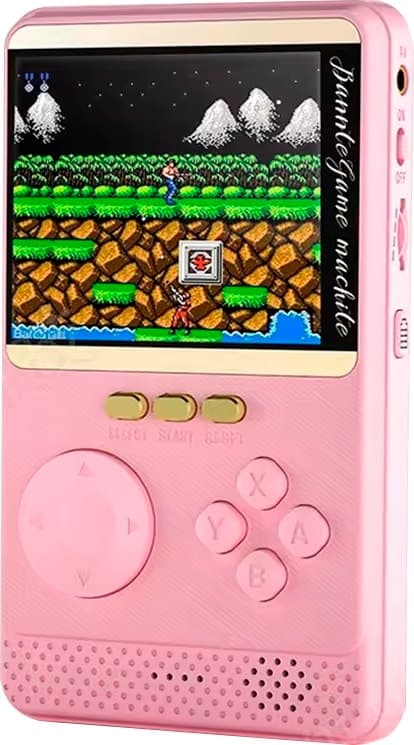 Console Game Box Q18 2 Em 1 Powerbank Sk-18 500 Jogos Em 1 - Rosa