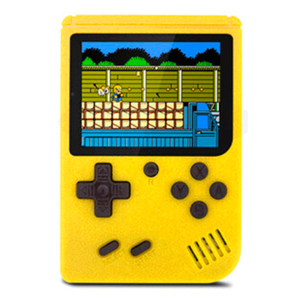 Console de Jogo Portátil Tft Plus 8 Bit Classic 1020mAh Recarregável Amarelo