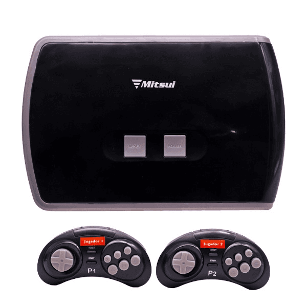 Console de Videogame Sem Fio Mitsui Consala 10 Com 2 Controles - Preto/Cinza
