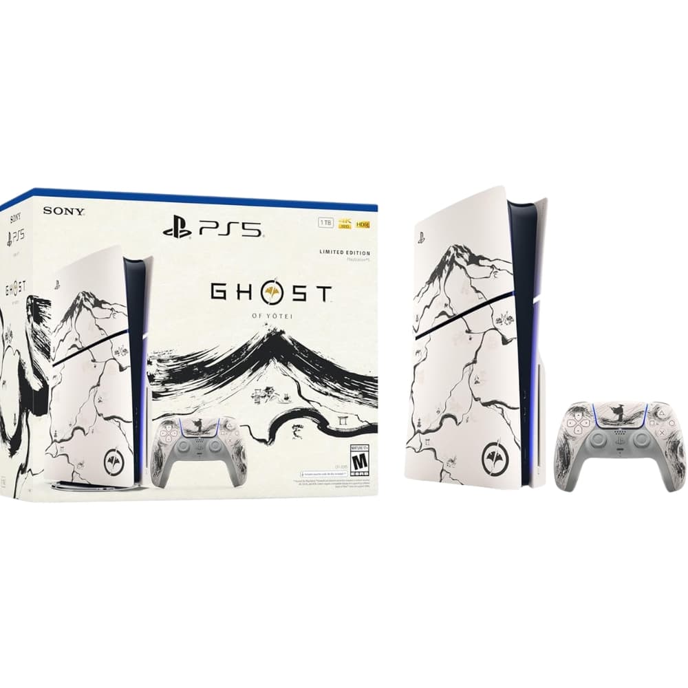 Console Sony PlayStation 5 Slim Cfi-2015 Disco 1TB SSD - Ghost of Yōtei Black Limited Edition