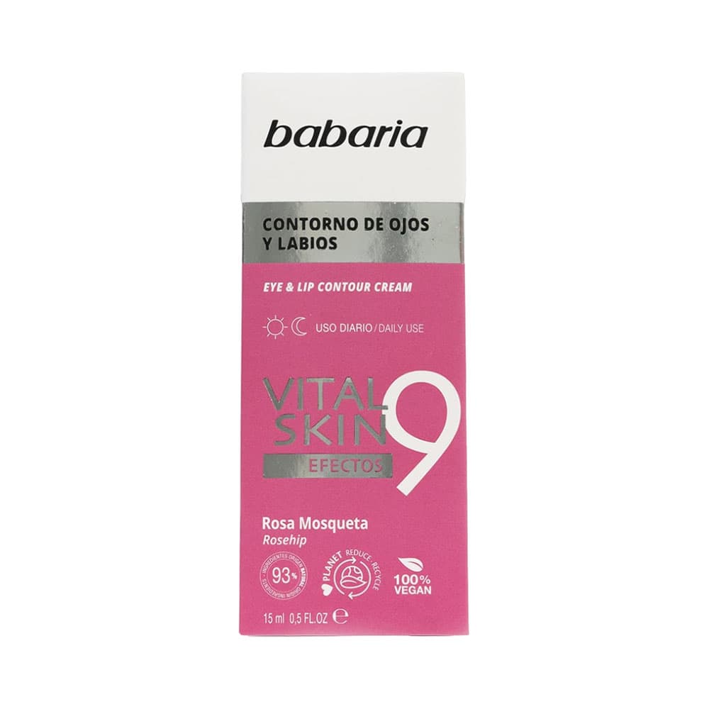 Creme para Olhos e Lábios Babaria 9 Efeitos Vital Skin 15ml