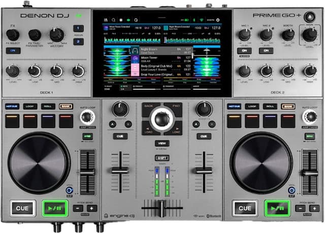 Controlador DJ Denon DJ Prime Go+ Sistema DJ Standalone WiFi/Bluetooth - Bivolt