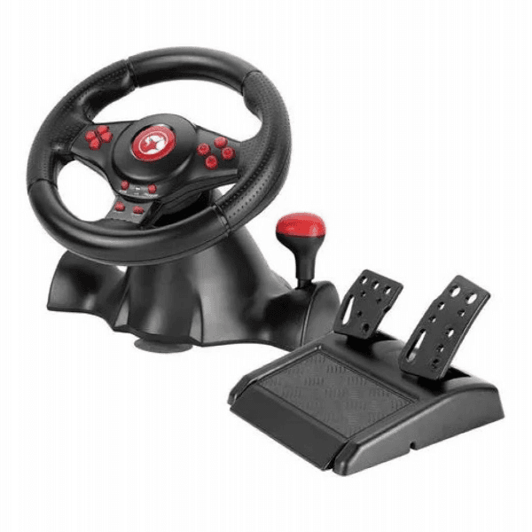 Volante de Gaming Marvo Gt-903 16 Botões + Pedal 2 Botões 180º Preto
