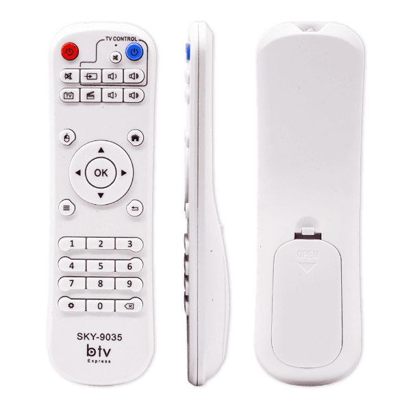 Controle Remoto para Receptor Btv Express Sky-9035 2 Pilhas Aaa (Não Incluídas) Branco