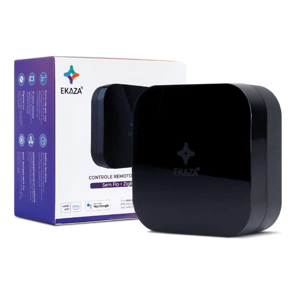 Controle Remoto Universal Zigbee 3.0 Ekaza Eknh-T304Z Compatível com Alexa e Google Assistente Preto