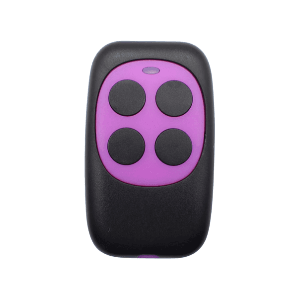 Controle Remoto Wireless 4Life Modelo B Rf433 com 4 Botões para Portão Duplicador Copiador Alarme Roxo/Preto