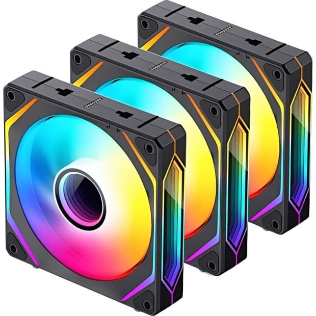Ventoinha Cooler Jonsbo Zl-120B Argb 120MM Preto 3 Unidades