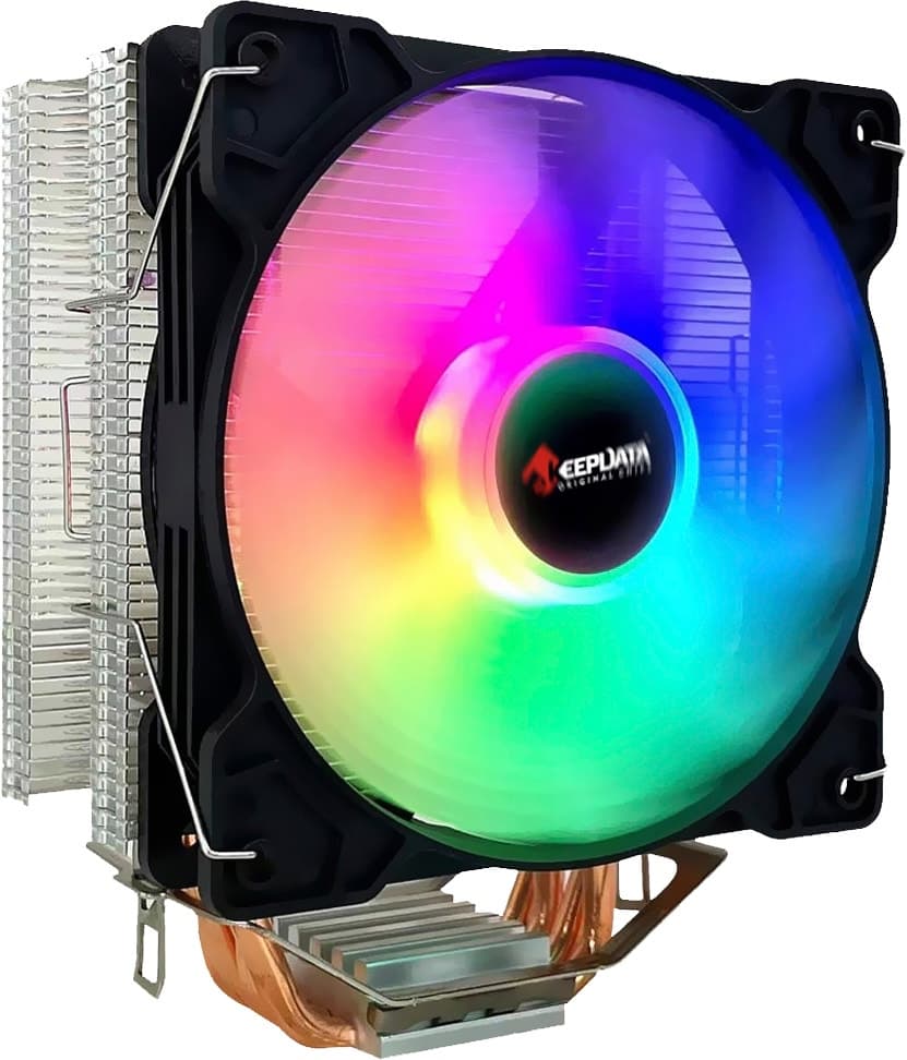 Cooler para Cpu Keepdata Kd-P4RGB Universal Intel/AMD 4 Heat Pipe