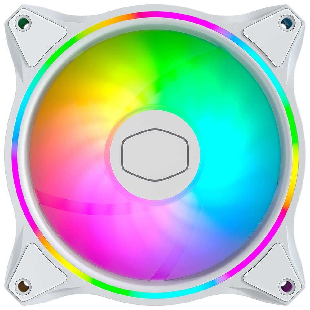 Cooler para Gabinete Cooler Master MasterFan Mf120 Halo RGB Branco