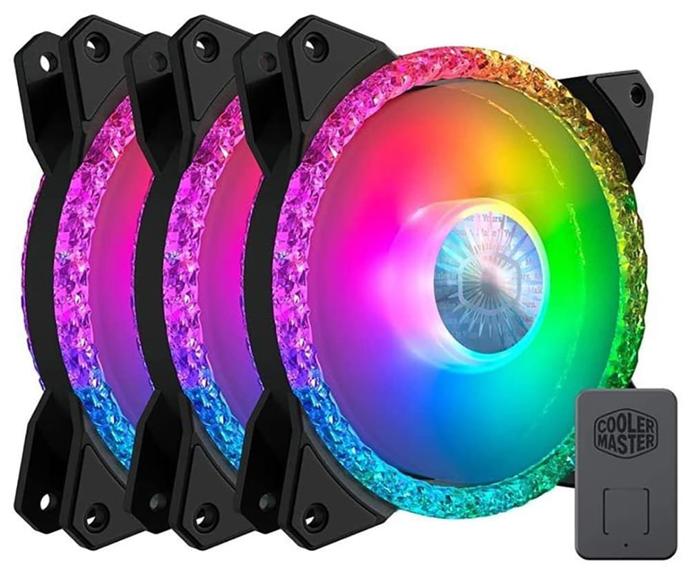 Cooler para Gabinete Cooler Master MasterFan Mf120 Prismatic RGB (3 Unidades)