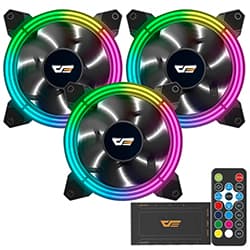 Cooler para Gabinete Darkflash Cf11 Pro 12X12 LED Argb - Kit com 3