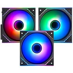 Cooler para Gabinete Thermalright TL-M12Q-S X3 Infinity Mirror ARGB - Preto (Kit com 3)