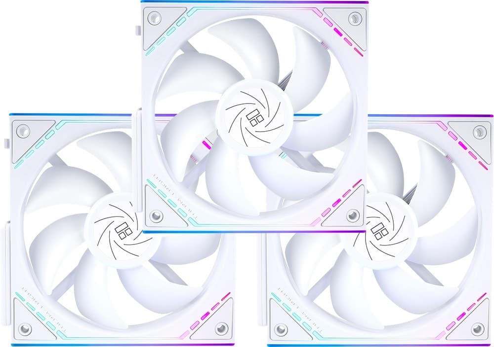 Cooler para Gabinete Thermalright Tl-M12QRW X3 Reverse Airflow Argb 120MM Branco