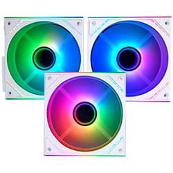 Cooler para Gabinete Thermalright TL-M12QW-S X3 Infinity Mirror ARGB - Branco (Kit com 3)