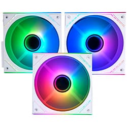 Cooler para Gabinete Thermalright TL-M12W-S X3 Infinity Mirror ARGB - Branco (Kit com 3)