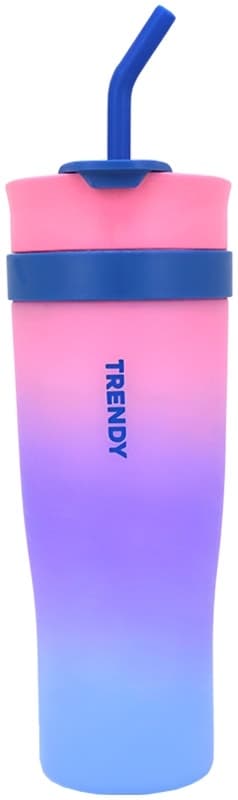 Copo com Canudo Trendy 1200mL Roxo