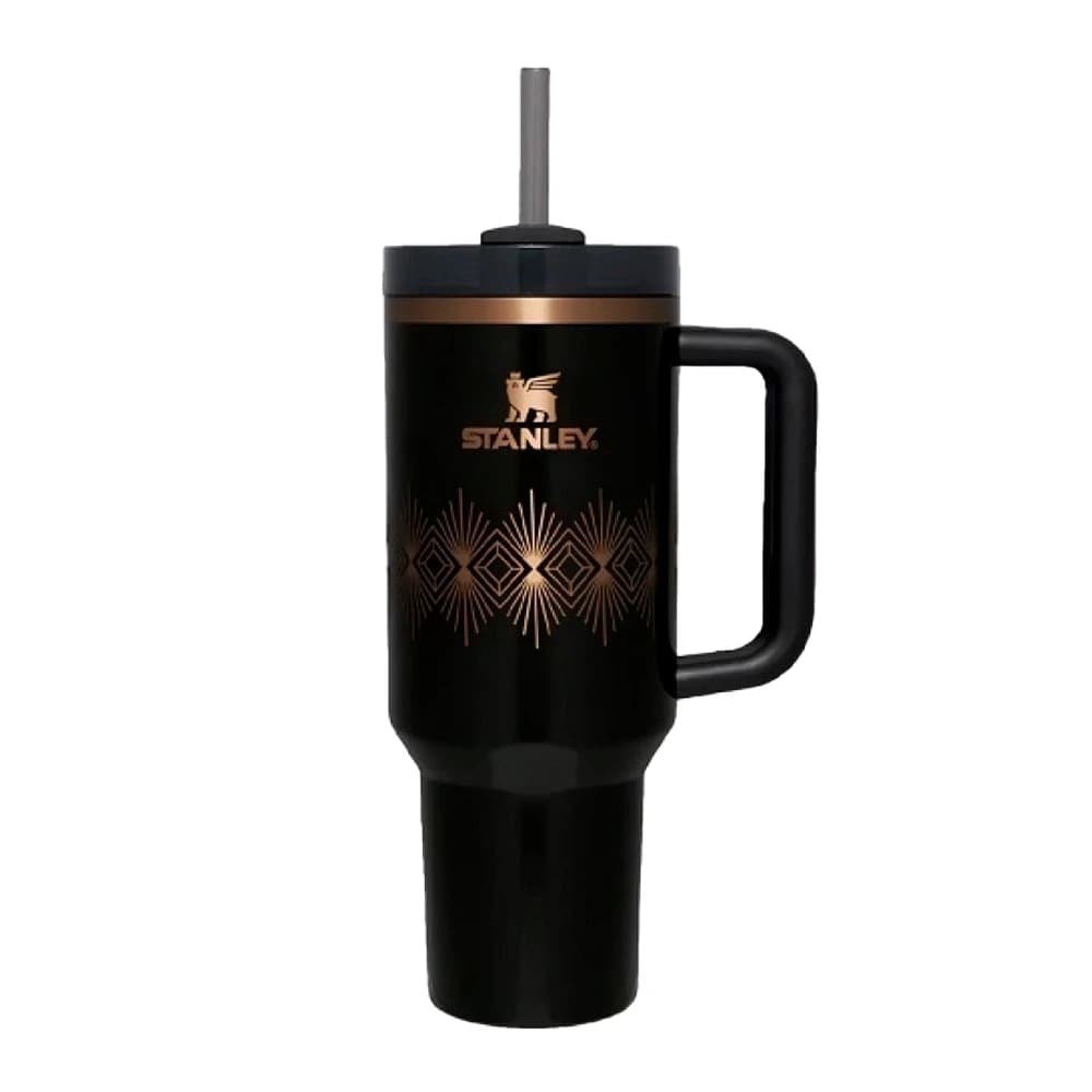 Copo Stanley Quencher H2.0 Flowstate Black Gold 40OZ