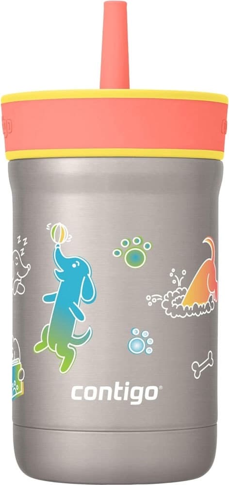 Copo Térmico Contigo Kids Leighton 354mL - Abacaxi